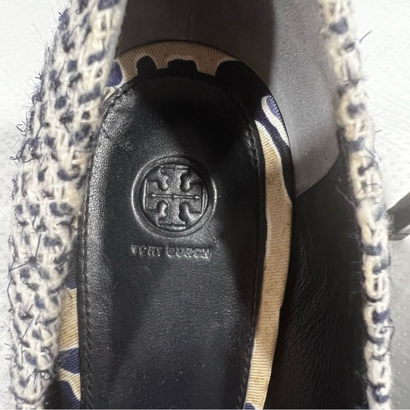 Tory Burch Cleo Tweed & Silk Bow Pump Women’s Sz 7.5 - Picture 7 of 13